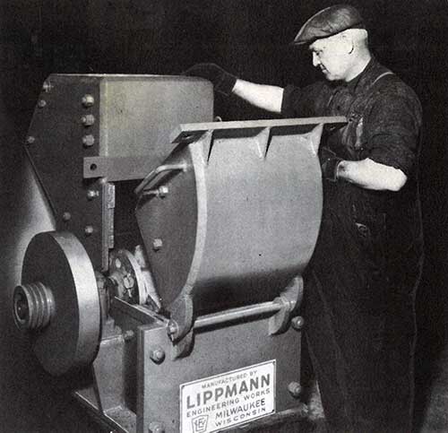 Man working on Lippmann Equipment from 1923