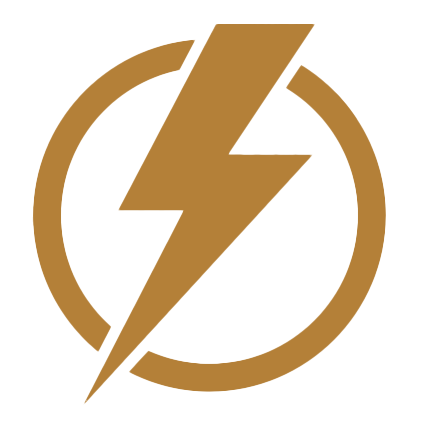 Gold Lightning Bolt